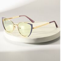 Очки металлические фотохромные с защитой от синего света 9738-GT