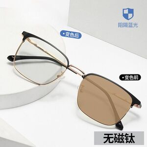 Photochromic glasses with blue light and UV protection 9668-GT