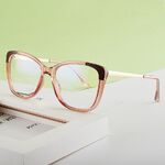 TR90 plastic frame or glasses with blue light protection, with spring hinges FA87038
