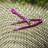 Пинцеты с присоской, длина 6,0 см, для работы с контактными линзами, разные цвета NZB-1, заказ от 100 штук