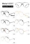 Оправа металлическая с мягким носоупором и флексом 6697-DA