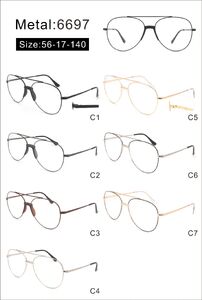 Metal frame with soft nose pad and sprig hinges 6697-DA