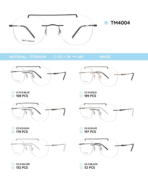 Titanium frames rimless TM4004
