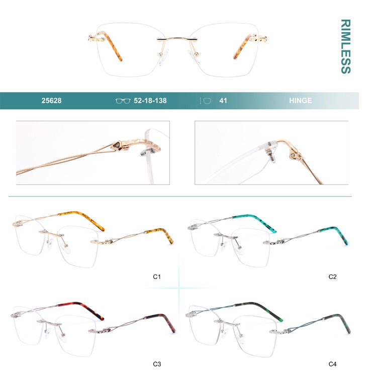 Оправа металлическая безободковая Big City 25628