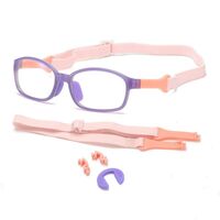 Glasses TR90+silicone computer anti-vandal for kids with blue light protection KY9105