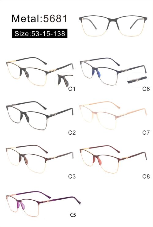 Оправа металлическая с мягким носоупором и флексом 5681-DA