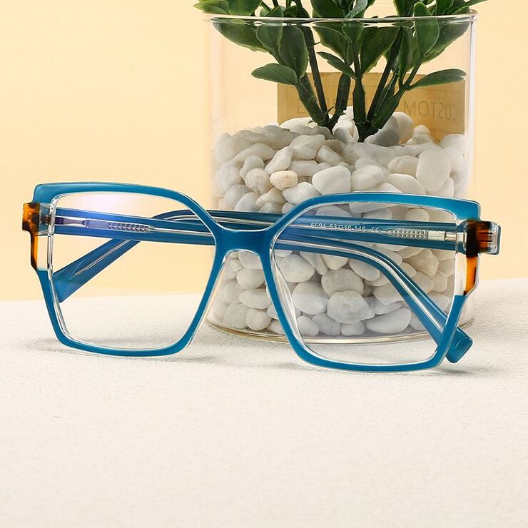 Plastic frame with anti-blue light protection lenses, with spring hinges Elit 6594-EL