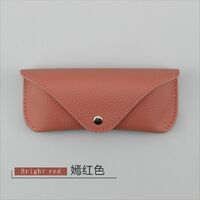 Genuine leather glasses case with microfiber lining ZY013