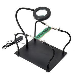 Tabletop multifunctional magnifying glass with backlight W609-XX, magnification: 5X