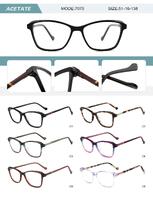 Plastic acetate frame for women with spring hinges 7075-DA