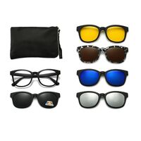 Оправы El Dorado с комплектом поляризационных солнцезащитных насадок на магните 2207A 每套5件