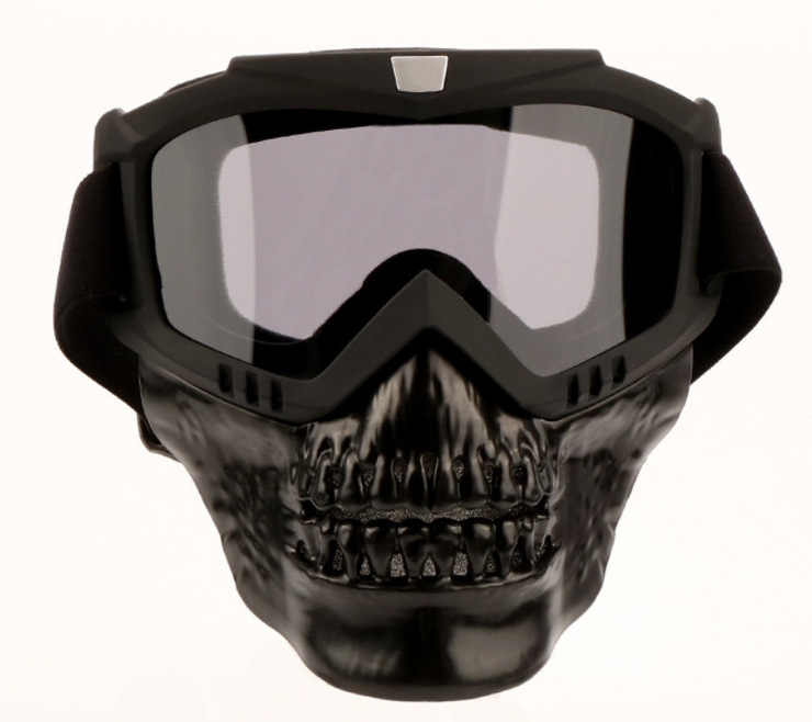 Motorcycle outdoor goggles with Devil's mask Devil's-chin-mask