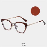 Combined frame (metal + TR90) or glasses with blue light protection, with spring hinges FA87256