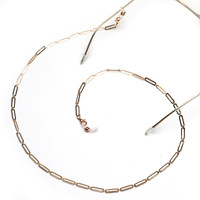 Металлическая цепочка для очков с овальными звеньями GL1079