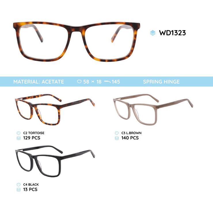 Plastic frames for glasses acetate material WD1323