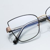 Metal + TR90 Blue Blocker glasses frame with UV and blue light protection lenses More FCS3141
