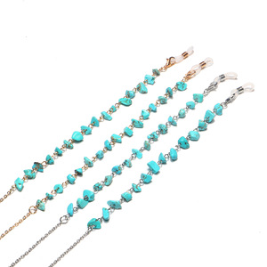 Glasses chain natural turquoise stone GL1203