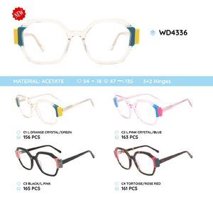 Plastic acetate eyeglasses frame WD4336