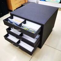 Floor office box - display case for frames and glasses, textile coating, for 60 slots JS-C190813