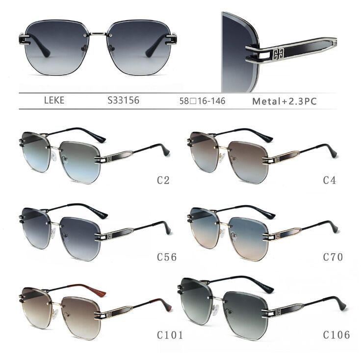 Polarized metal sunglasses Leke S33156