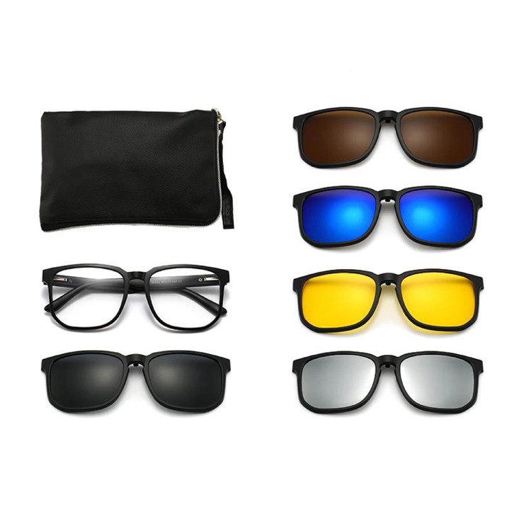 El Dorado frames with polarized sunshades set (clip-on) on magnet 2330 (5 pieces) 