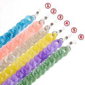 Акриловая нескользящая матовая цепочка, вогнутая форма, для очков и масок GB051