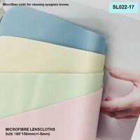 High-density microfiber napkin for glasses lens cleaning SL022-17, 15*18cm +/-0.5