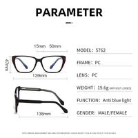 Plastic frame with anti-blue light protection lenses, with spring hinges Elit 5762-EL