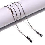 Металлическая черная цепочка для очков с усами GL1411