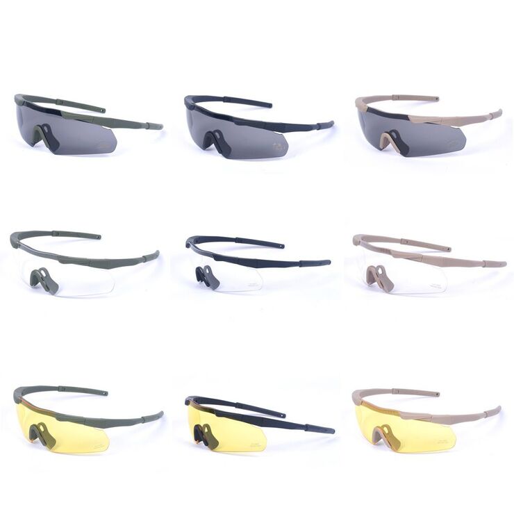 Safety shockproof tactical goggles +3 caps DXGS1O-1