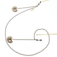 Металлическая нескользящая цепочка бронзового цвета, с подвеской в виде совы, для очков и масок GL204