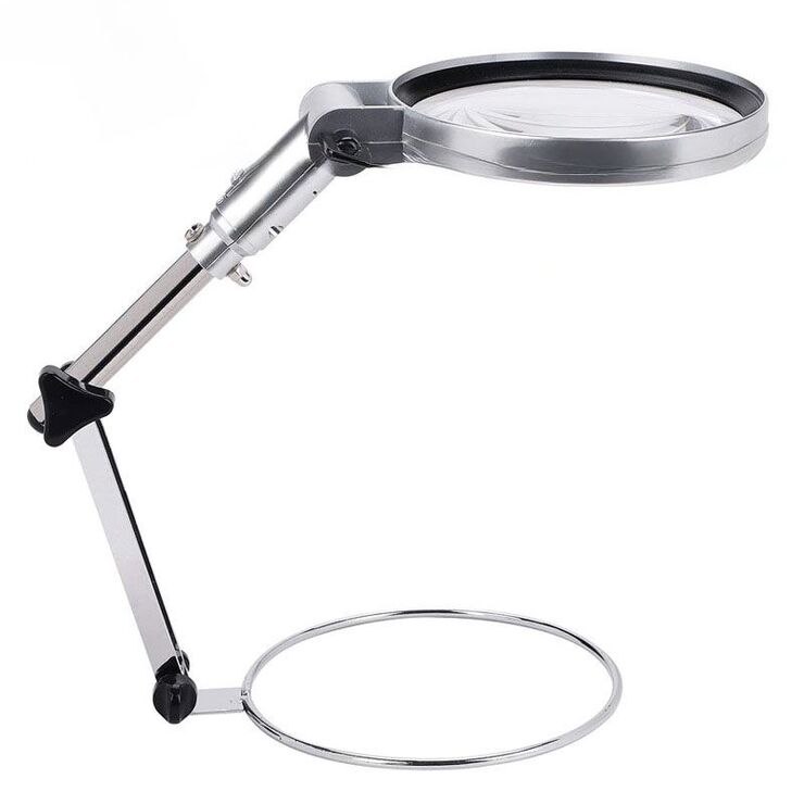 Лупа настольная с подсветкой 3B-1-XX, увеличение: 2X