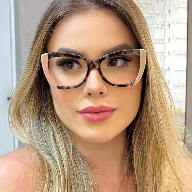 Очки пластиковые TR90 женские с защитой от синего света TR5010-PN