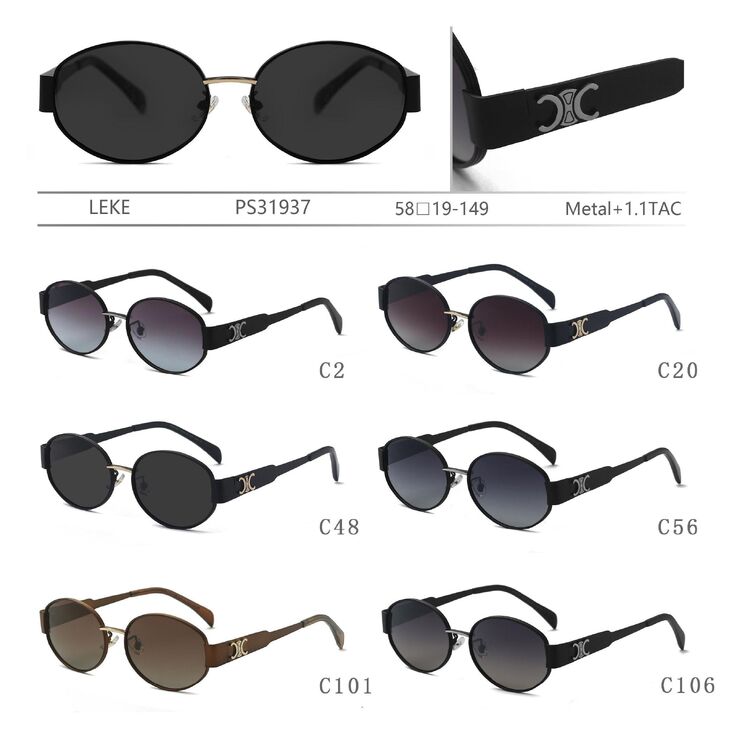 Polarized metal sunglasses for women Leke PS31937
