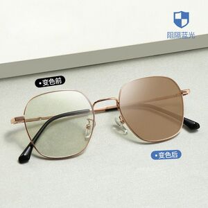 Photochromic glasses with blue light and UV protection 9665-GT