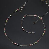 Металлическая нескользящая цепочка, с высококачественным золотым покрытием, для очков и масок  GL660