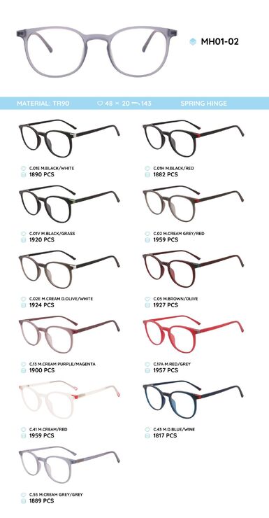 TR-90 plastic frames MH01-02