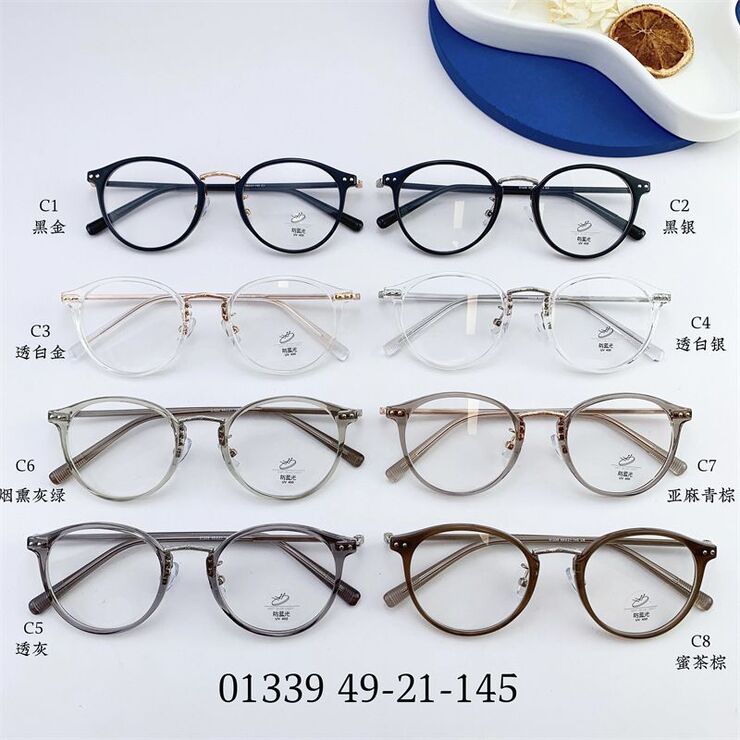 Оправа гибридная, металл + TR90, линзы с Blue Block покрытием SANTA 01339