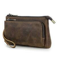 Сумка-барсетка для очков и девайсов из натуральной кожи с ремешком MC1035