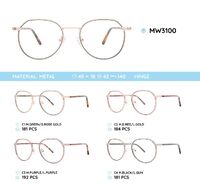 Metal women's frame for glasses MW3100