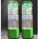 Стойка-витрина акриловая напольная вращающаяся для очков, оправ, футляров и аксессуаров 18004, размер 176 * 60 см