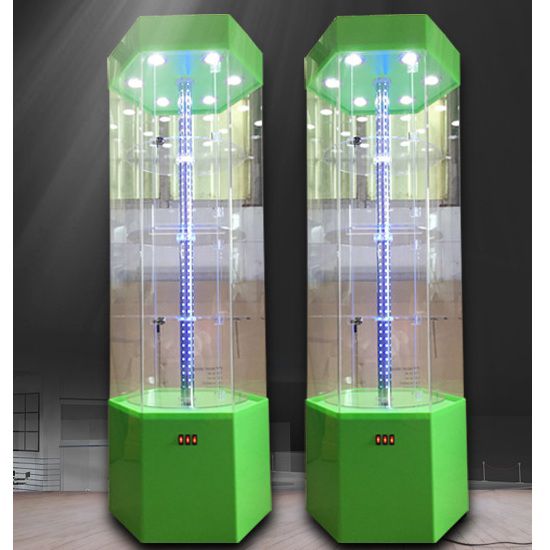 Acrylic floor rotating display stand for glasses, frames, cases and accessories 18004, size 176 * 60 cm