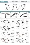 Plastic TR90 frame for men with spring hinges SY2205-DA
