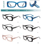 Acetate plastic frames for glasses Big City F3050