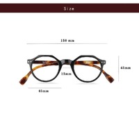 Plastic eyeglasses for reading YL-2061 with blue ray cut protection, diopters from 0.00 to +3.50, not centered