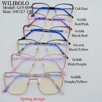 Оправа металлическая ультратонкая женская с флексом Wilibolo G19-009