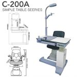 Ophthalmologist workstation, combined table + chair C-200A, tabletop 880*500 mm