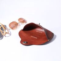 Футляр-чехол из натуральной кожи для очков BR5010