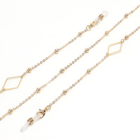 Модная цепочка для очков с сердечками и жемчугом GL1024