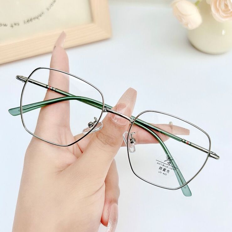 Metal frame with Blue Ray Cut protection lenses MAMO 8781